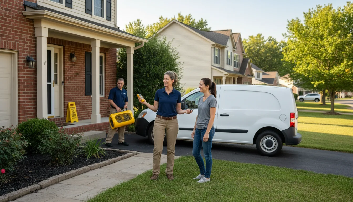 Residential water damage restoration in Shell Knob, MO